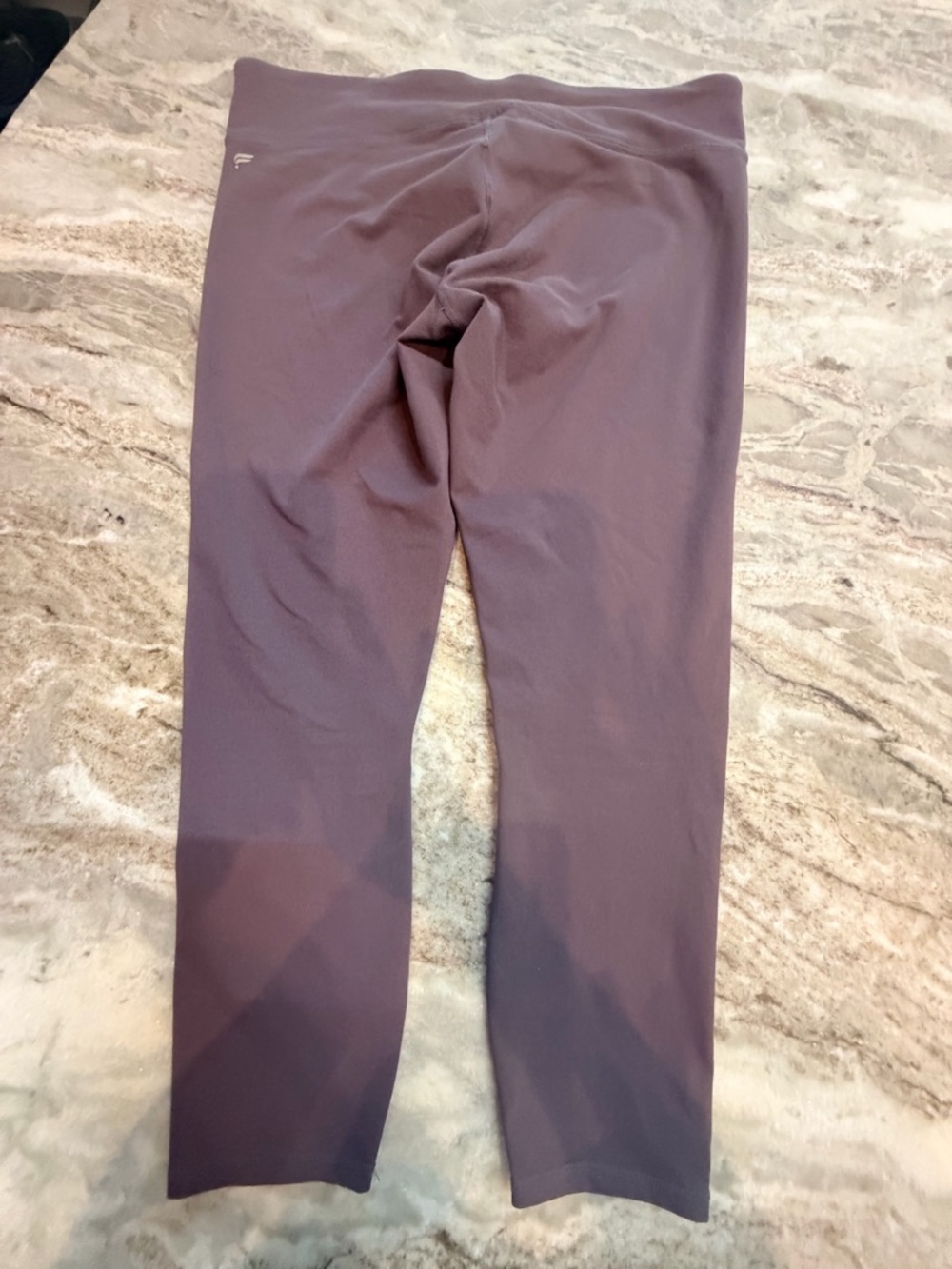 Fabletics High Waisted Leggings Mauve Purple Athletic Yoga Pants Women’s L - Picture 3 of 7